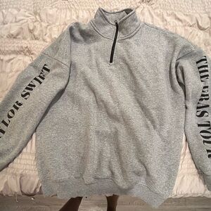 Taylor Swift Gray Quarter Zip Pullover